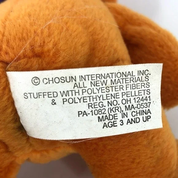 Chosun RARE Orange Halloween Bear Purple Witch Hat Plush Teddy Holiday - Picture 4 of 7